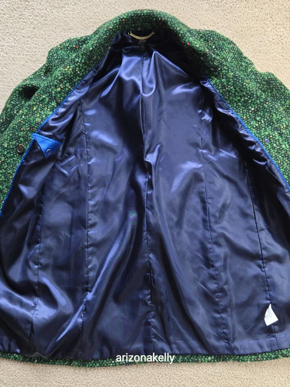 NWOT J. Crew Daphne Topcoat in Italian Tweed *RUNS BIG* Green Wool Blend 00 - Picture 10 of 16